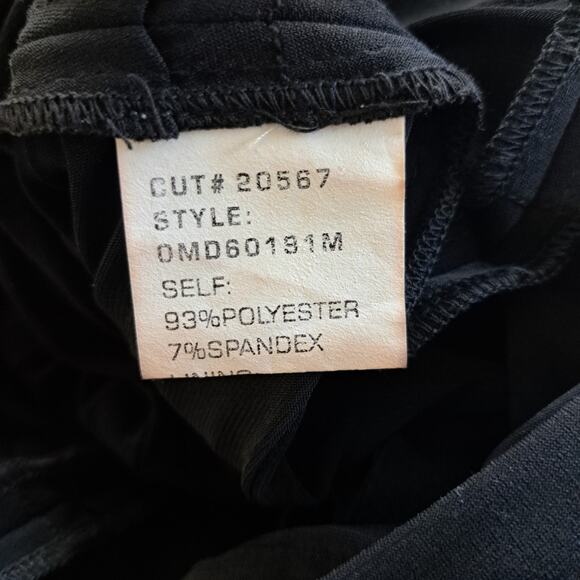 TADASHI SHOJI Black Jersey Shutter Pleated V-neck Cocktail Party Dress Small - Picture 11 of 11